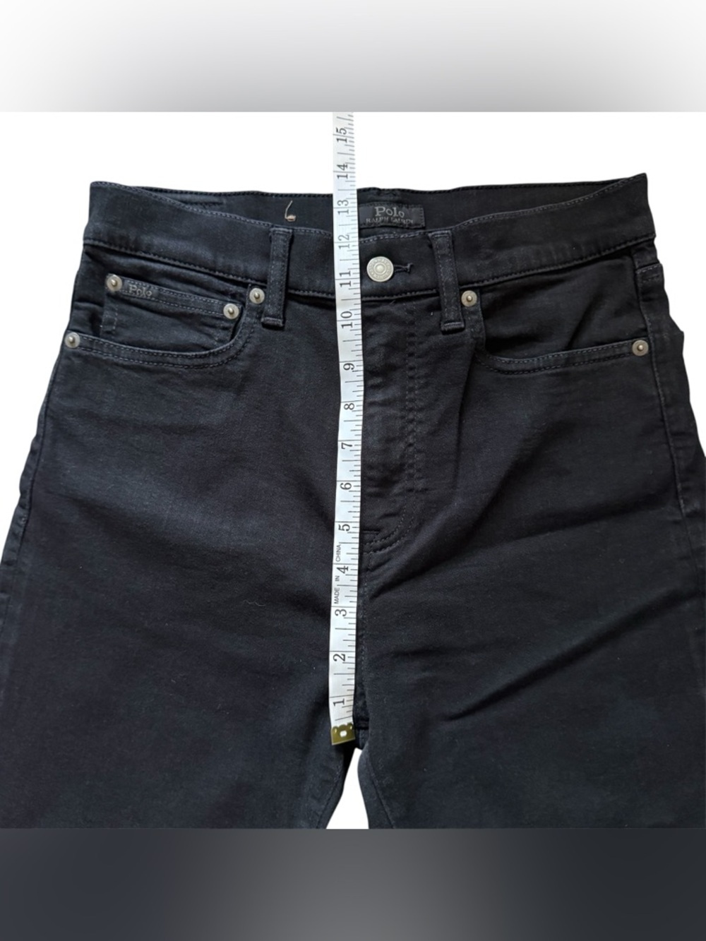 Polo Ralph Lauren Tompkins Skinny High-Rise Black Jeans 29 - Picture 8 of 12